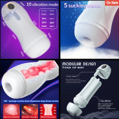 Fleshy Pro Vibration Stroker and Suction Jerking