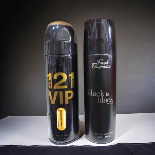 121 Vip And Black Is Black Body Spray Pack Of 2