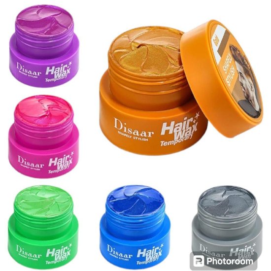  Temporary Hair Color Wax Style Hair Wax, 80 G