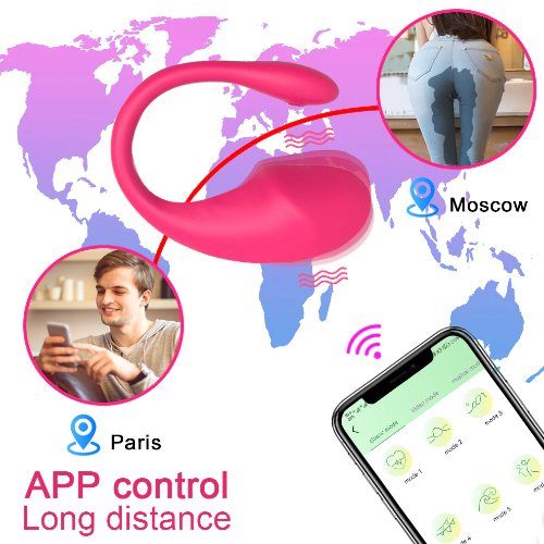 Adjustable Mobile App Control Dual Vibrator