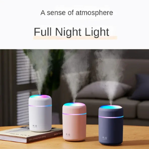 Air Humidifier Ultrasonic Mini Aromatherapy Diffuser Portable Sprayer Usb Essential Atomizer Led Lamp