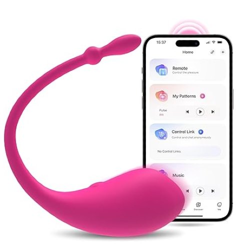 LOVENSE Lush G -Spot Vibrators with Remote, Long Distance App Controlled Egg Vibrator Wireless Bluetooth Vibrating Women Sex Toys Rechargeable Massagers for Female Couples Sexual Stimulator