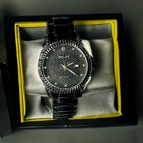 Majestic Black Bezel Crystal Rolex Price In Pakistan