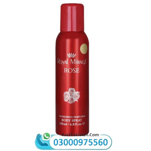 Royal Mirage Rose Body Spray In Pakistan Price