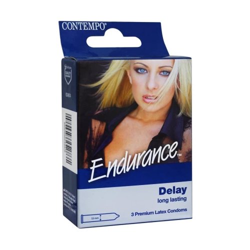 Endurance Delay Long-Lasting Condom, 3-Pack