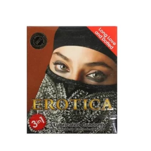 Simplex Erotica Dotted 3 in 1 Featured Condom Pieces (Imported)