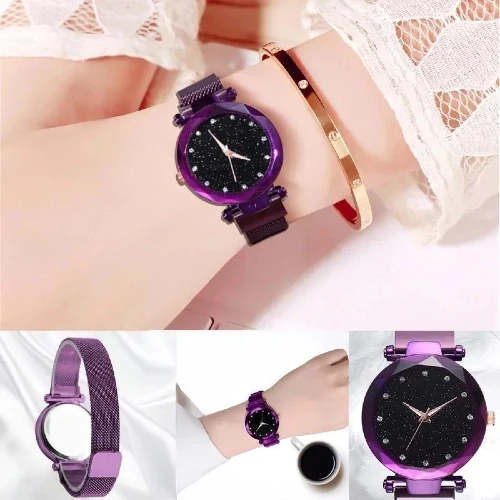 Dreamy Purple Starry Ladies Watch