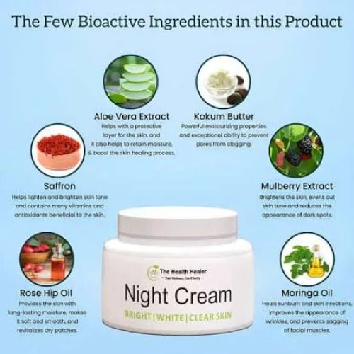 Night Cream Bright White Clear Skin