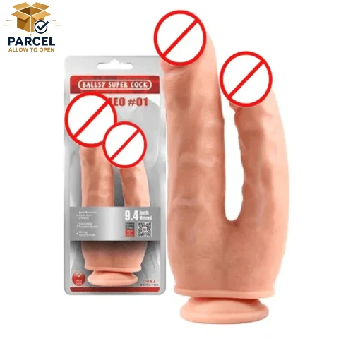 Realistic Cream Double Stuffer Dildo In Pakistan