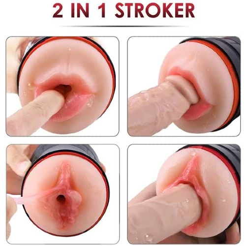 2 In 1 Realistic Pocket Vagina And Mouth