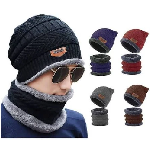 2 Pcs Unisex Woolen Cap In Pakistan