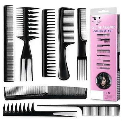 3 In 1 Teasing Salon Weave Fork Comb