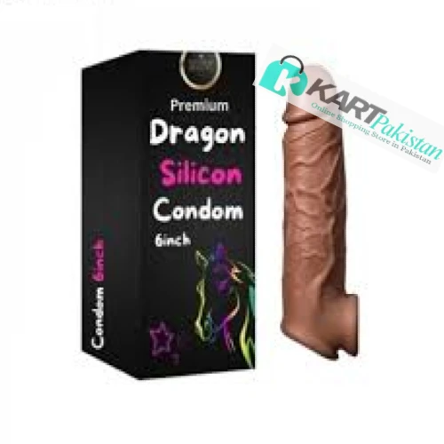 6 Inch Spike Dragon Silicone Condom In Pakistan