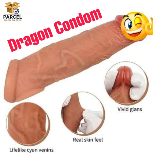 8 Inch Extender Silicon Reusable Condom For Men