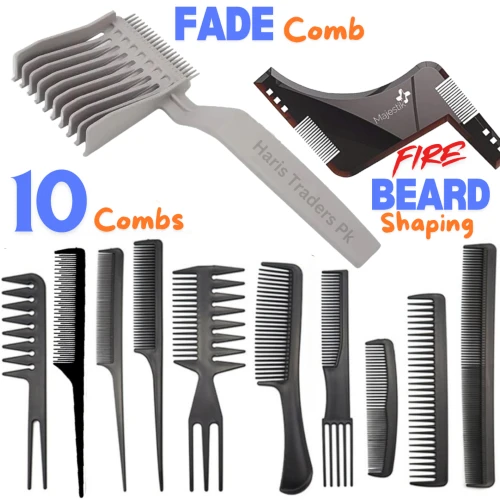 Beard Styling Comb Set, Pack Of 2