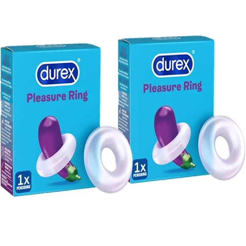 Durex Pleasure Cock Ring Sex Toy - Pack of 2 ( Penis Rings )