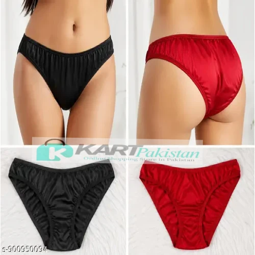 Fancy Red Shining Thong Underwear For Women