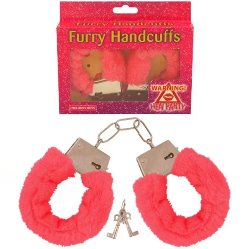 Furry Handcuffs Pink