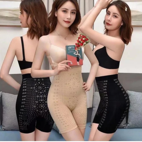 High-Waisted Seamless Body Shaper Shorts for Women