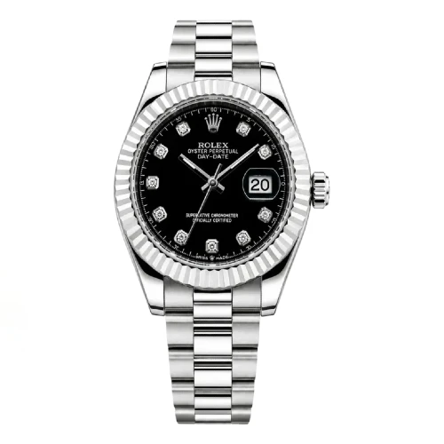 Majestic Black Bezel Crystal Rolex Price In Pakistan