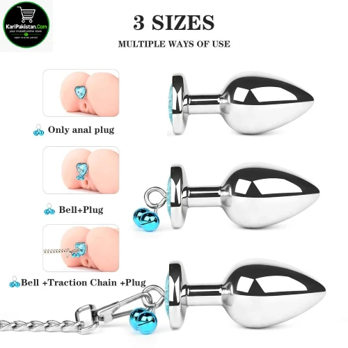 Metal Butt Plug Bell Anal Sex Toy Sex Toy in Pakistan