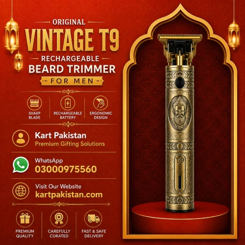 Original Vintage T9- Rechargeable Beard Trimmer For Men