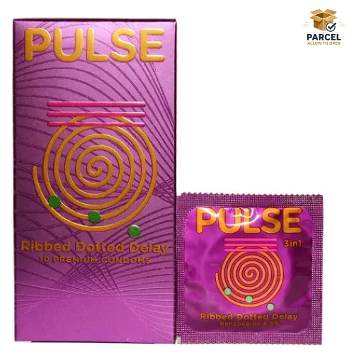 Pulse Dotted Premium Condoms, 3-Pack
