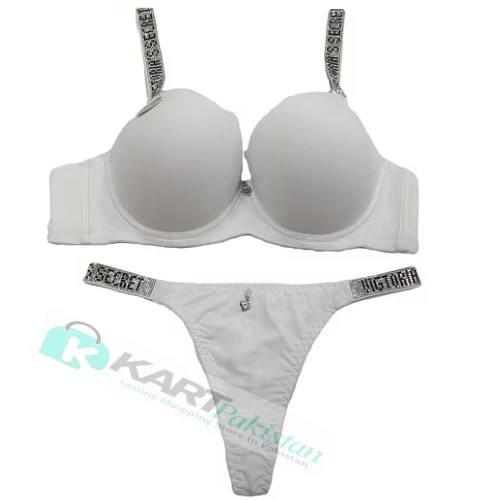 Racerback Bra & Pantie Complete Set - Silver