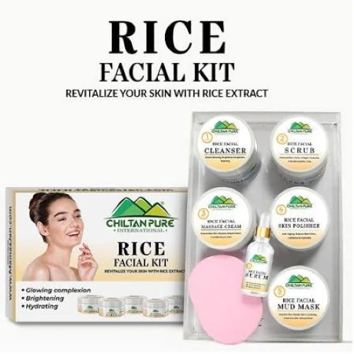 Rice Whitening And Glowing Facial Kit