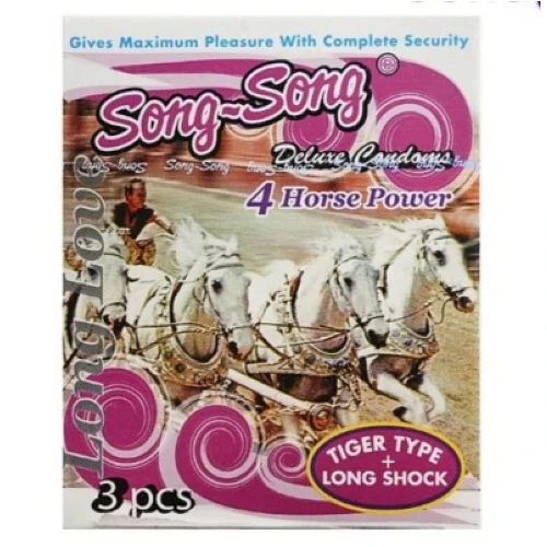 Simplex - Song 4 Horse Power Condom 3 Pieces