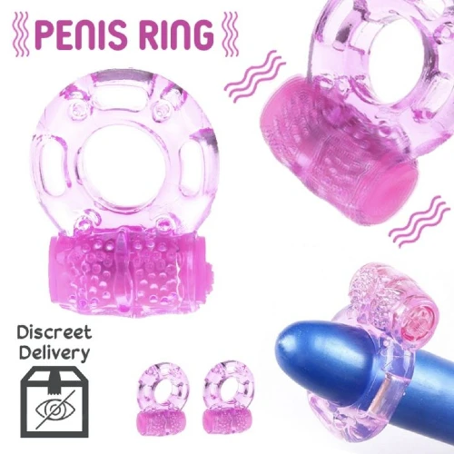 Soft Silicone Penis Vibrator Ring For Men