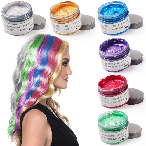 Temporary Hair Color Wax Style Hair Wax, 80 G