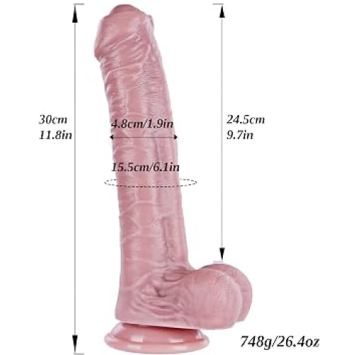Big Size Silicone Dildo for Woman 30CM