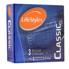 Life Style Classic Regular Condom, 3-Pack